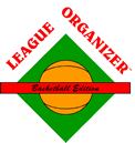 League Organizer Baseketball Logo